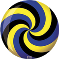 Viz-A-Ball Spiral Jaune/Bleu/Noire